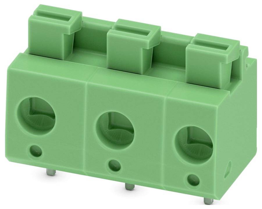 Phoenix Contact 1703084 Printplaatklem 2.5 mm² Aantal polen 3 Groen 250 stuk(s)-0