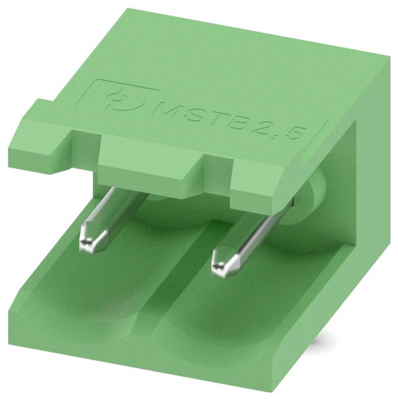 Een groen 12-pins aansluitblok gebruikt voor elektrische verbindingen, voorzien van schroefklemmen aan de bovenkant en bijbehorende sleuven voor draadinsertie.
