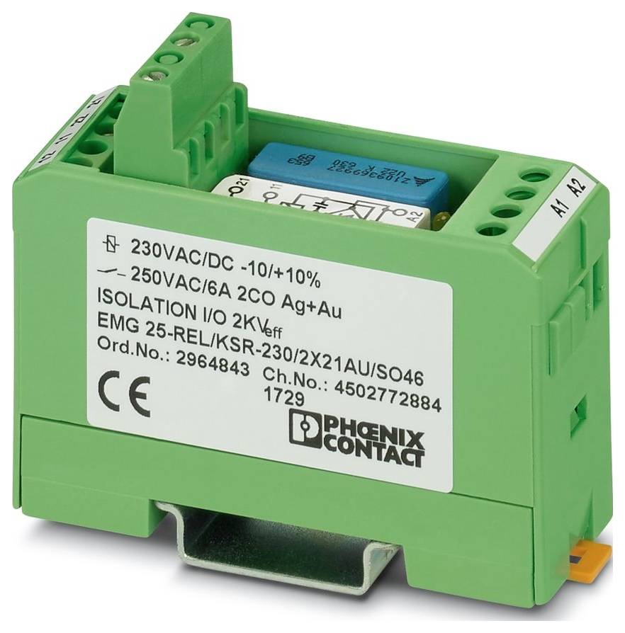 Phoenix Contact EMG 25-REL/KSR-230/2X21AU/SO46 Relaismodule 2x wisselcontact Piece 1 stuk(s)
