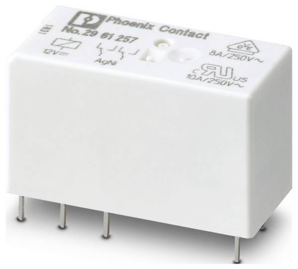 Phoenix Contact REL-MR- 12DC/21-21 Miniatuurrelais Nominale spanning: 12 V/DC 2x wisselcontact Piece 10 stuk(s)