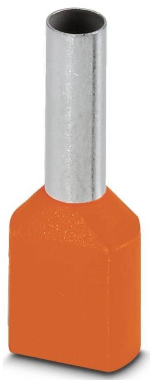 Een metalen en kunststof draadkraag, met een cilindrische vorm en grijze basis, gebruikt voor het crimpen en vastzetten van elektriciteitsdraden.