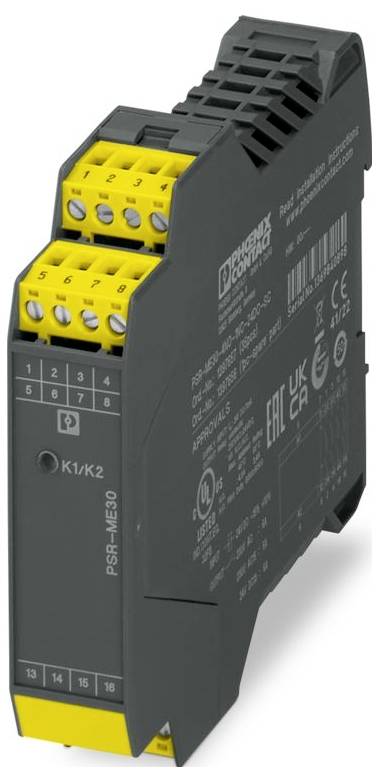 Phoenix Contact PSR-ME30-4NO-1NC-24DC-SC-SET35 Veiligheidsrelais Voedingsspanning (num): 24 V/DC 2x NC (b x h x d) 22.5 x 112.2 x 114.5 mm Met terugmeldstroompad 1 stuk(s)