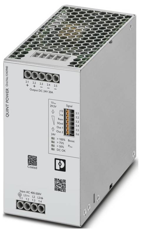 Phoenix Contact 1343940 Stroomvoorziening 24 V/DC 20 A 541 VA