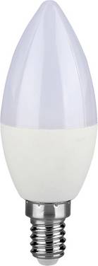 V-TAC 2142411 LED-lamp Energielabel F (A - G) E14 Kaars 4.5 W = 40 W Wit (Ø x h) 36.5 mm x 100 mm  1 stuk(s)