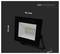 'LED-schijnwerper' diagram met afmetingen: 96 mm breedte, 90 mm hoogte, 25 mm diepte. Bevat meerdere LED-verlichting binnenin.