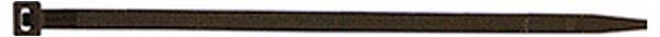 Intercable 183164 ICC61151 Kabelbinder 100 mm 2.5 mm Zwart Met kunststof tong 1 stuk(s)