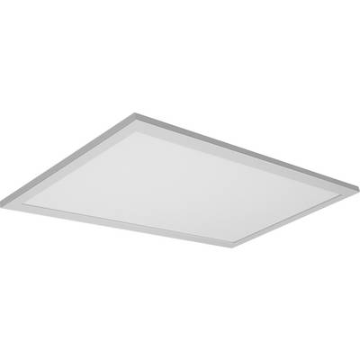 Een rechthoekig LED-plafondpaneel met een slanke, witte rand, gezien van onderen, ontworpen voor moderne, energie-efficiënte verlichtingsoplossingen.