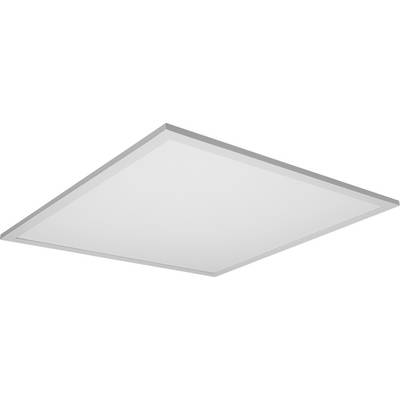 Een vierkante witte LED-plafondpaneel verlichting met een strak, minimalistisch ontwerp, gepositioneerd tegen een neutrale achtergrond.