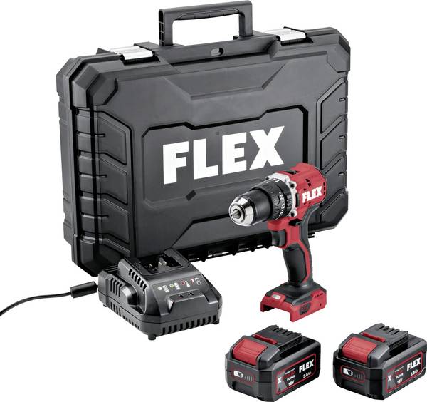 Flex  534914 Accu-klopboor/schroefmachine   18 V Aantal meegeleverde accu's: 2 5 Ah Li-ion