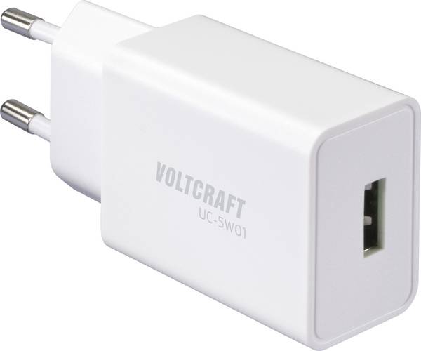 VOLTCRAFT UC-5W01 USB-oplader 5 W 1x USB-A Wit Binnen