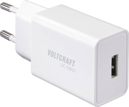VOLTCRAFT UC-5W01 USB-oplader 5 W 1x USB-A  Wit Binnen