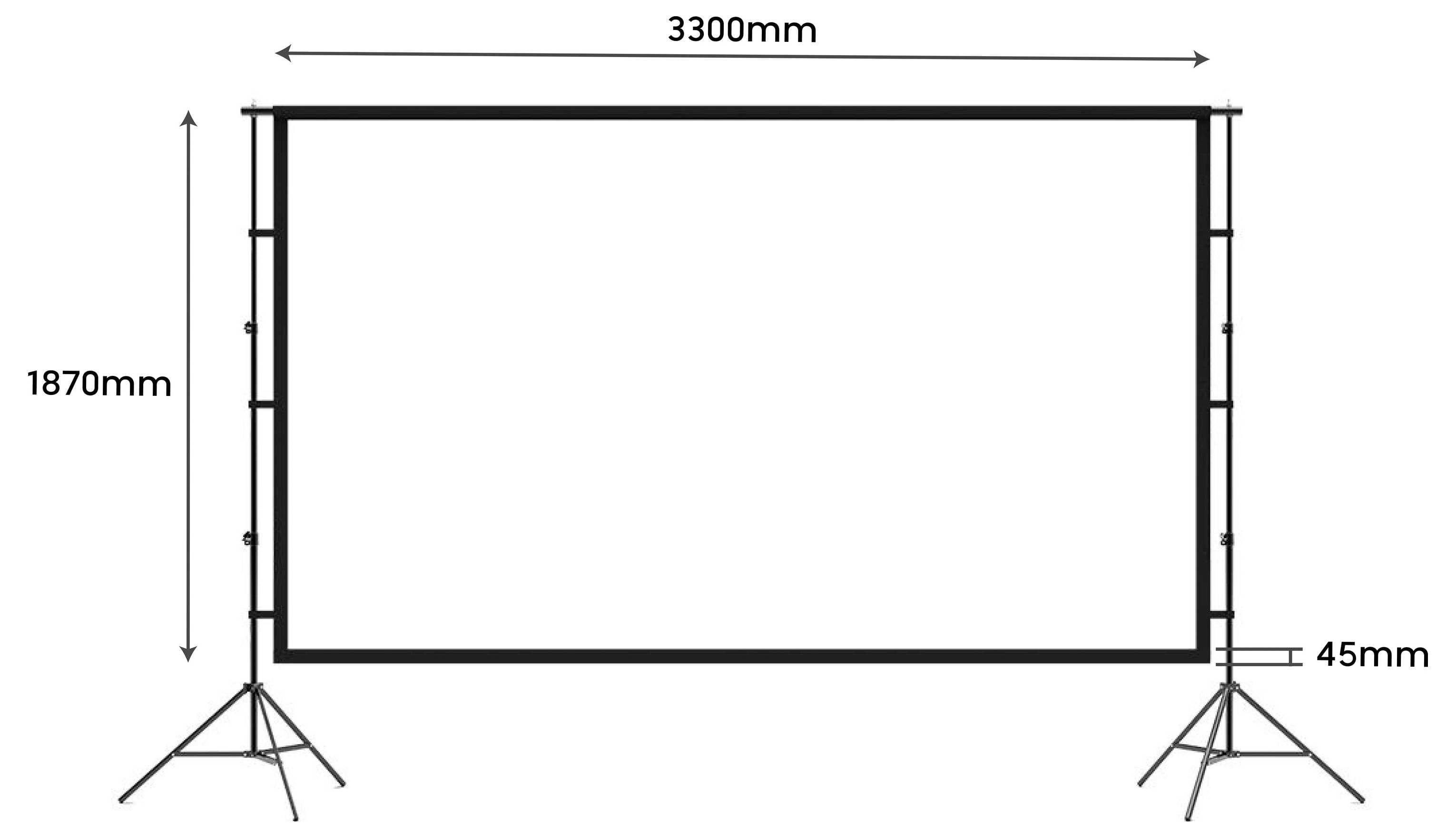 SpeaKa Professional SP-PST-314 Projectiescherm met statief Beeldverhouding: 16:9-2