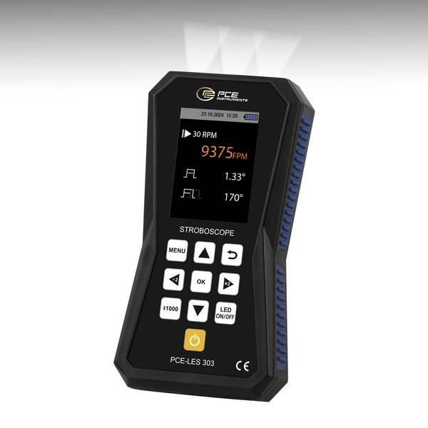 PCE Instruments PCE-LES 303 LED-stroboscoop  Aantal LED's: 3 stuk(s)  Koudwit