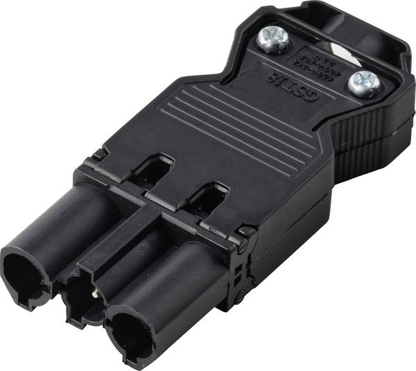 Sygonix SY-7189200 Stekker Zwart
