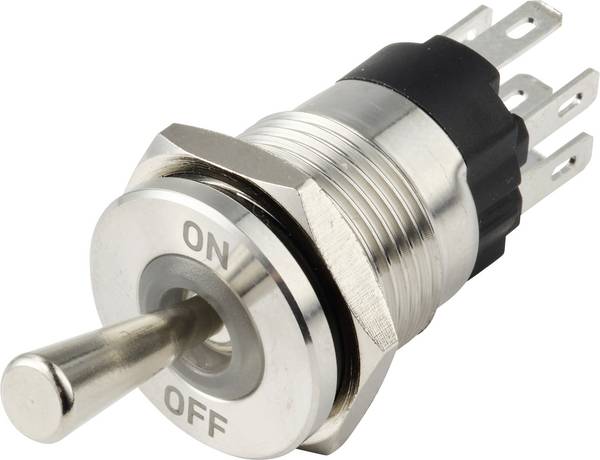 TRU COMPONENTS TC-14378416  Tuimelschakelaar 250 V/AC 15 A 1x aan/uit IP67  1 stuk(s)