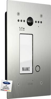 m-e modern-electronics ALL-VF10 S  Buitenunit voor Video-deurstation 2-draads  RVS