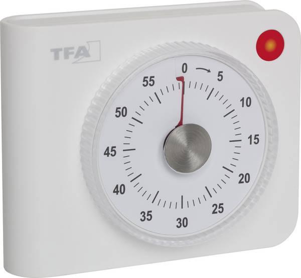 TFA Dostmann Elektronischer Timer Timer Wit Analoog