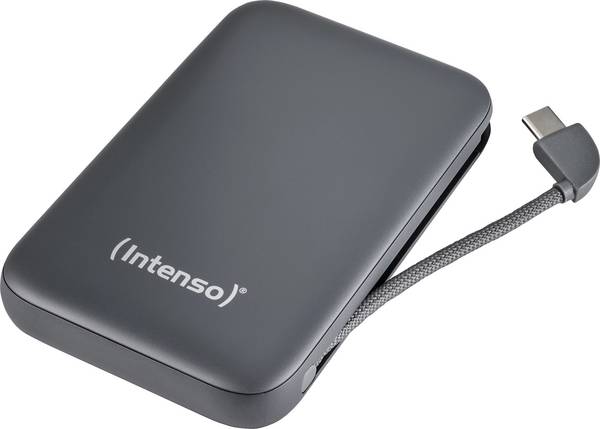 Intenso S10000 Powerbank 10000 mAh USB PD 3.0 LiPo USB-C Grijs