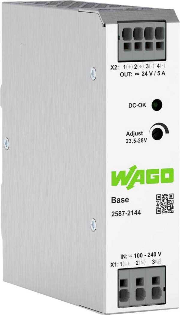 WAGO 2587-2144 DIN-rail netvoeding  24 V/DC 5 A 120 W Aantal uitgangen:1 x  Inhoud 1 stuk(s)