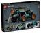 LEGO Technic Jeep-model in doos, met een blauwgroen en oranje terreinvoertuig met grote banden, weergegeven in verschillende aanzichten op de verpakking.