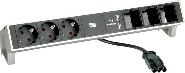 BACHMANN DESK2 2xCEE7/3 Strom 0,2m