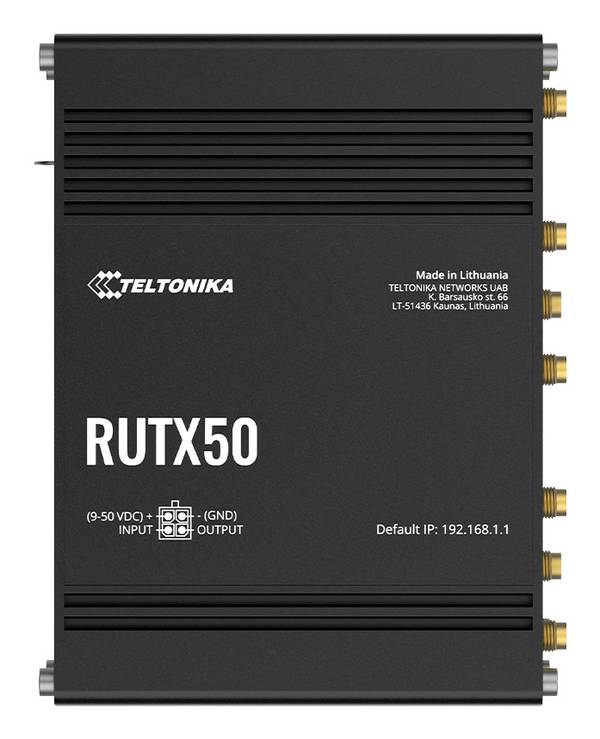 Teltonika Networks RUTX50 standaardpakket met EU-voeding