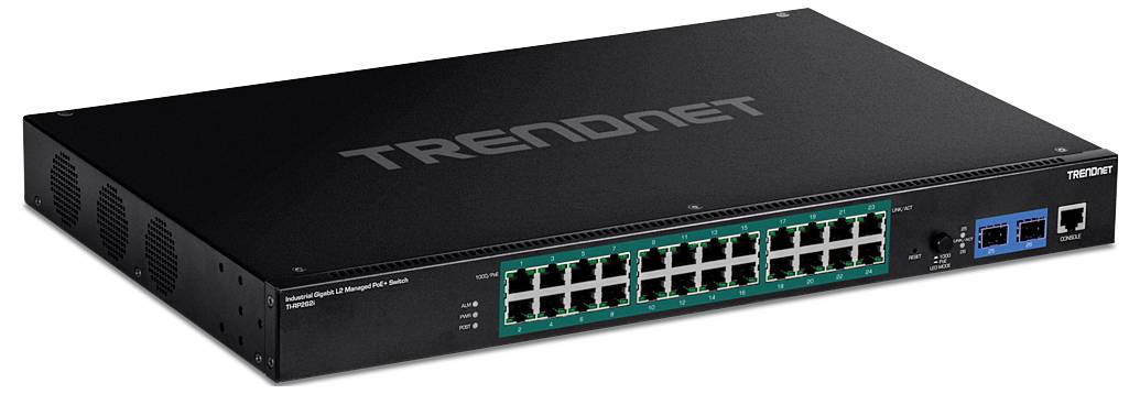 TRENDnet TI-RP262I - Industrial - switch - 26 ports - Managed - rack-mountable – Foto 2 von 2