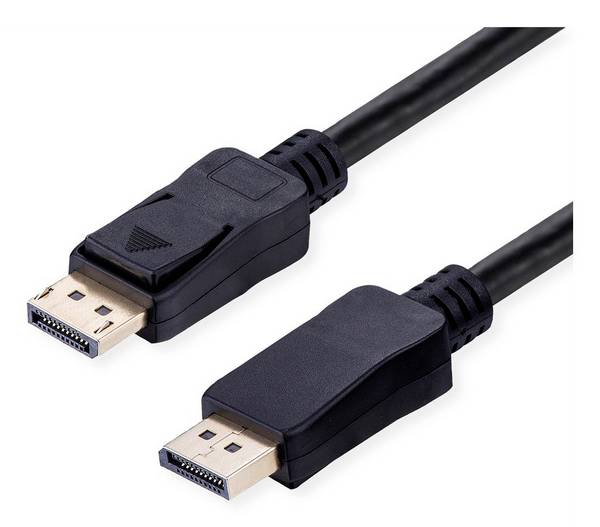 Value 11.99.6023 DisplayPort-kabel DisplayPort Aansluitkabel DisplayPort-stekker, DisplayPort-stekker 3 m Zwart 10K UHD