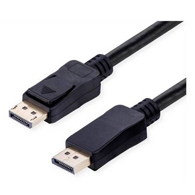 Value 11.99.6024 DisplayPort-kabel DisplayPort Aansluitkabel DisplayPort-stekker, DisplayPort-stekker 5 m Zwart 10K UHD-0