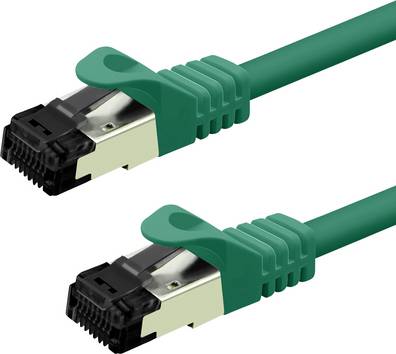 Value 21.99.1831 RJ45 Netwerkkabel, patchkabel CAT 8.1 S/FTP 1 m Groen  1 stuk(s)