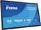 iiyama ProLite TW2223AS touchscreenmonitor, 21,5 inch, Full HD, Android, PoE-technologie, blauw en zwart design.