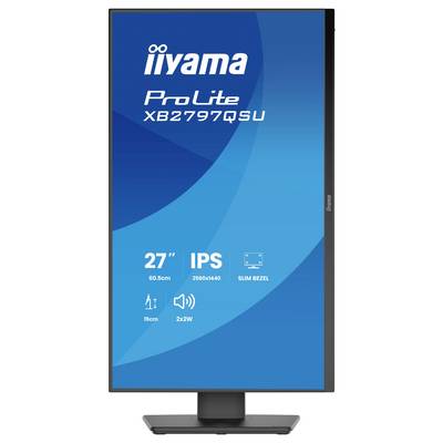 Iiyama ProLite LED-monitor Energielabel D (A - G) 68.6 cm (27 inch) 2560 x 1440 Pixel 16:9 1 ms IPS LED-1