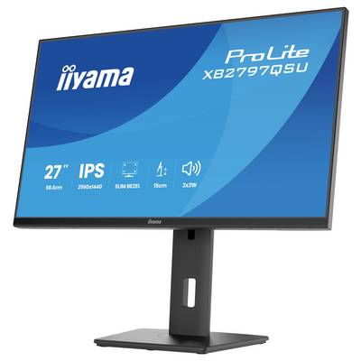 Iiyama ProLite LED-monitor Energielabel D (A - G) 68.6 cm (27 inch) 2560 x 1440 Pixel 16:9 1 ms IPS LED-8