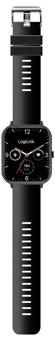 LogiLink SW0001B Smartwatch Zwart-2