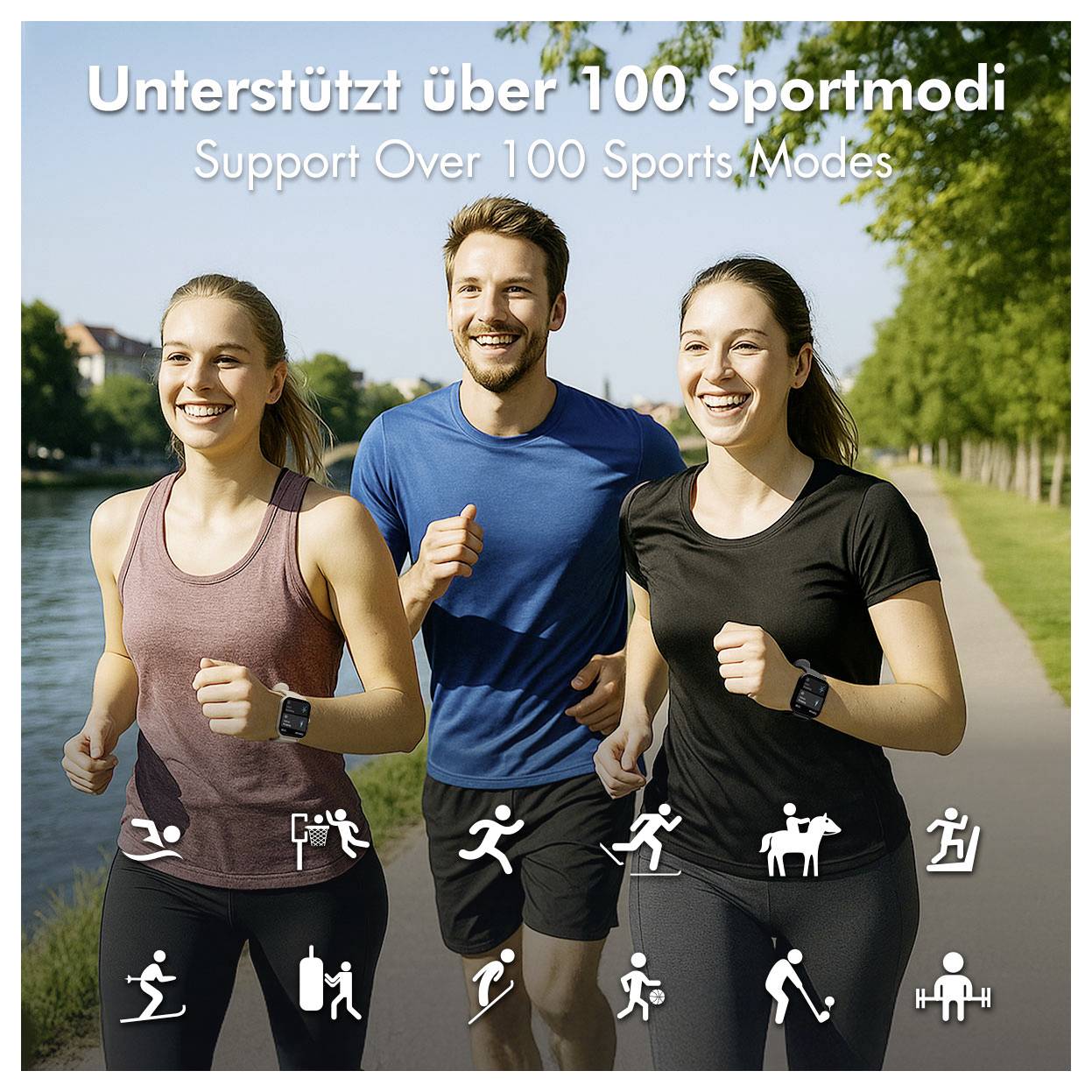 LogiLink SW0001B Smartwatch Zwart-7