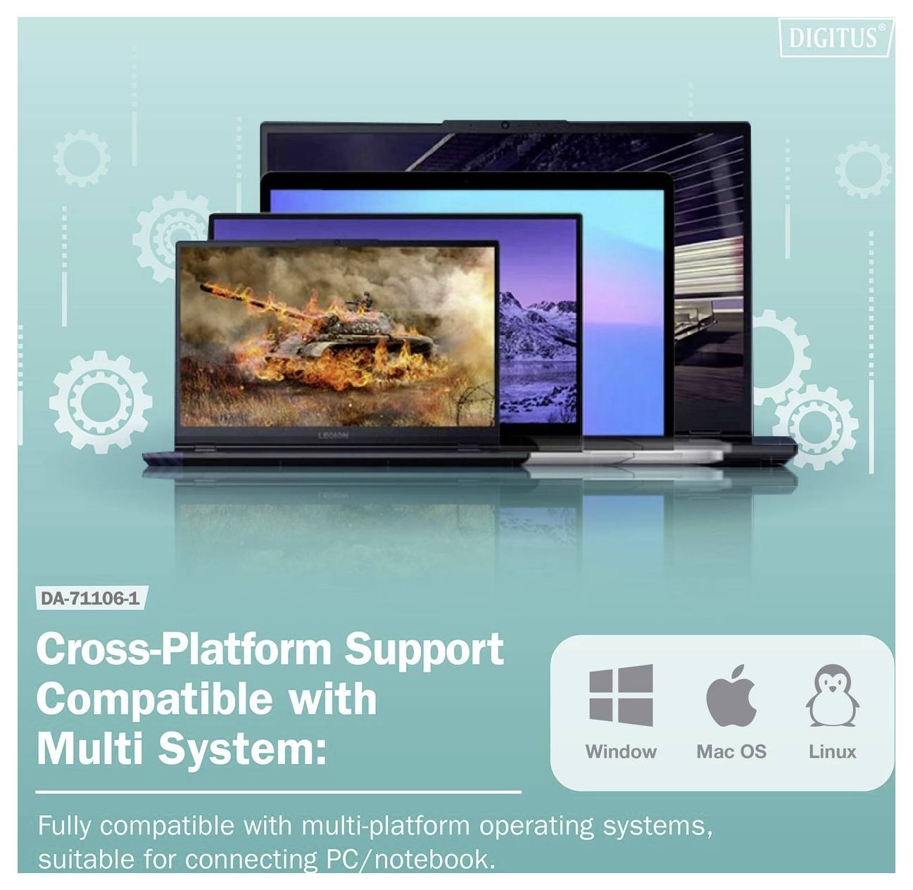 Digitus DA-71106-1 SATA-HDD-behuizing 2.5 inch, 3.5 inch USB, USB-C, USB-C 2.0, USB-C 3.1 Gen 1, USB-C 3.2 Gen 1-3