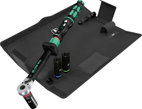 Wera Click-Torque Lock C 3 Set 1 05075790001 Momentsleutelset  Uitschakelend 1/2" (12,5 mm), Buiten-vierkant 40 - 200 Nm