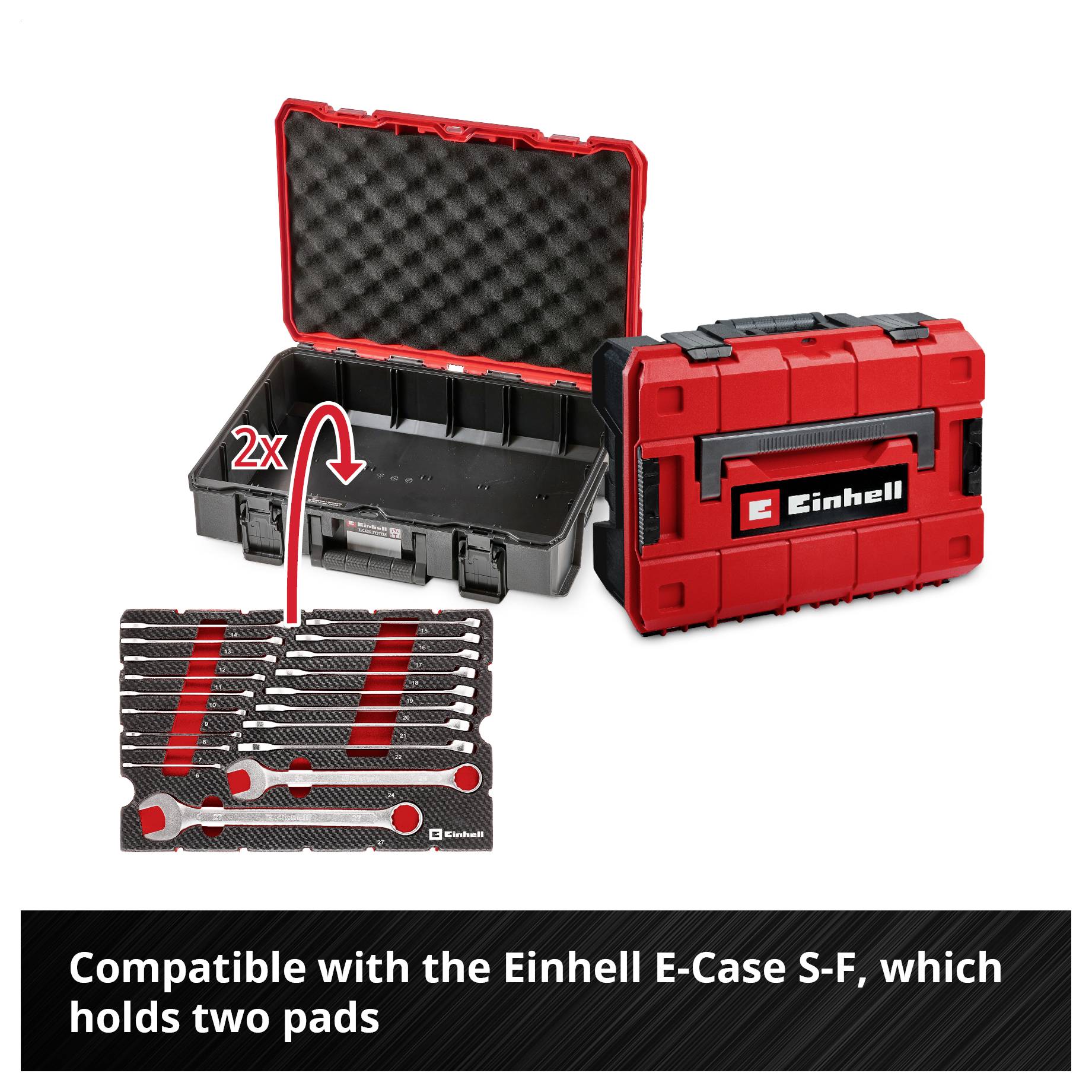 Einhell E-Case Inlegstuk 19-delig-2