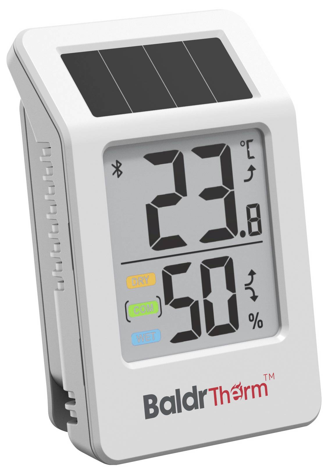 BaldrTherm HCS702B Solar thermo- en hygrometer Wit-1