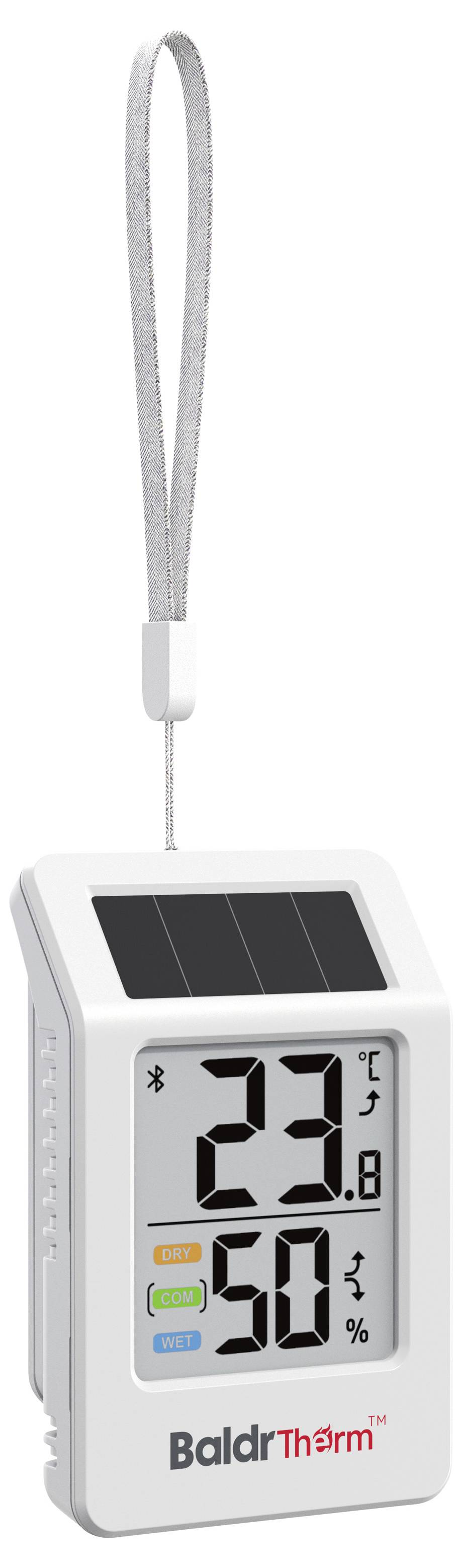 BaldrTherm HCS702B Solar thermo- en hygrometer Wit-8