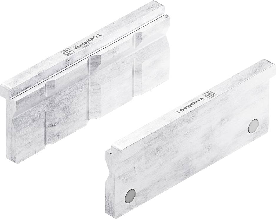 Twee zilverkleurige metalen componenten met een gepolijste afwerking, één met meerdere secties en één massief, licht naar links gekanteld.