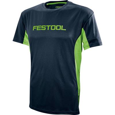 Festool 204004 Functioneel overhemd Maat: L Donkerblauw, Groen-0