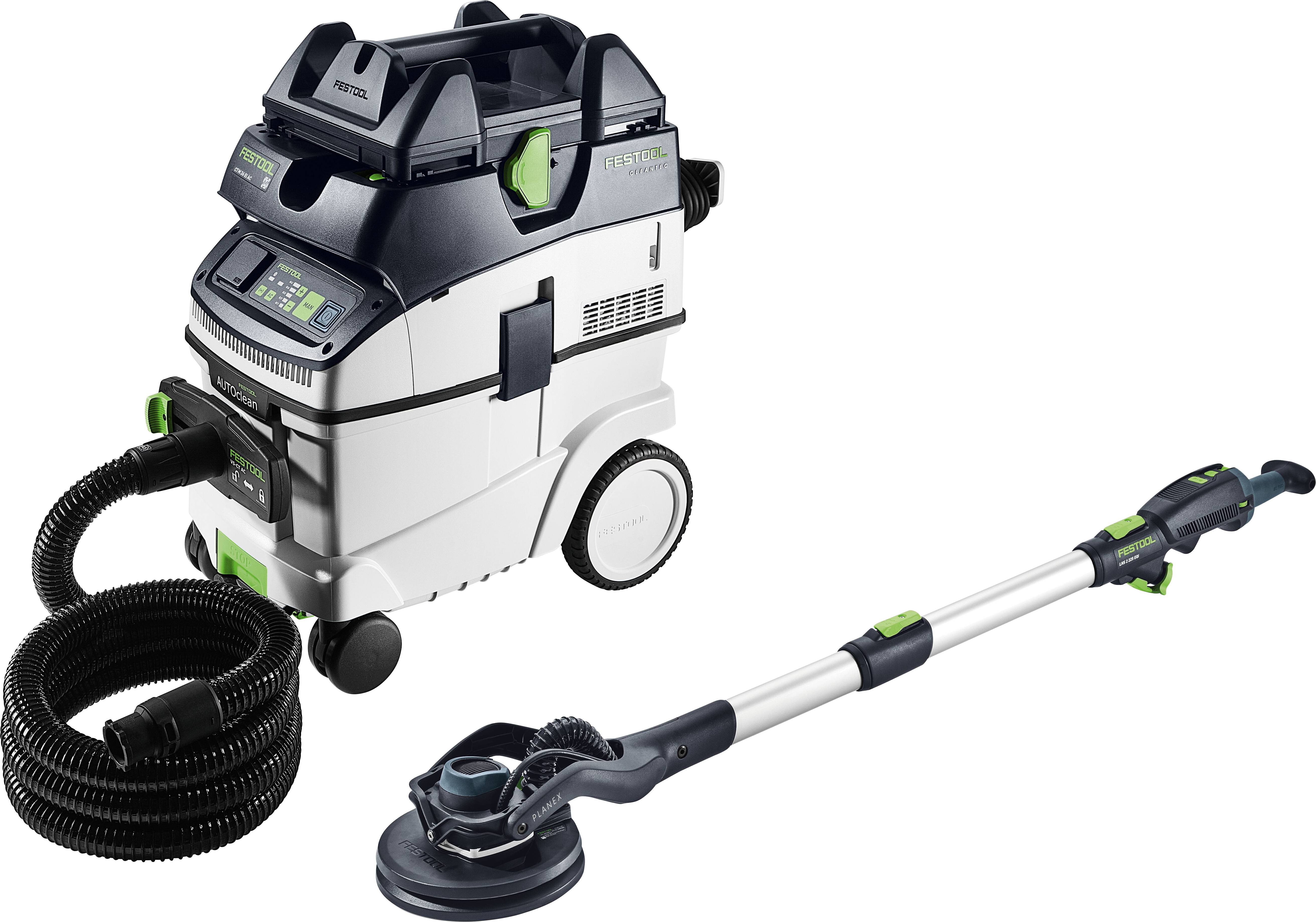 Festool LHS 2 225 EQI/CTM 36-Set 578425 Set met stofzuiger en slijper met lange hals 400 W 220 mm Ø 225 mm Brushless-0