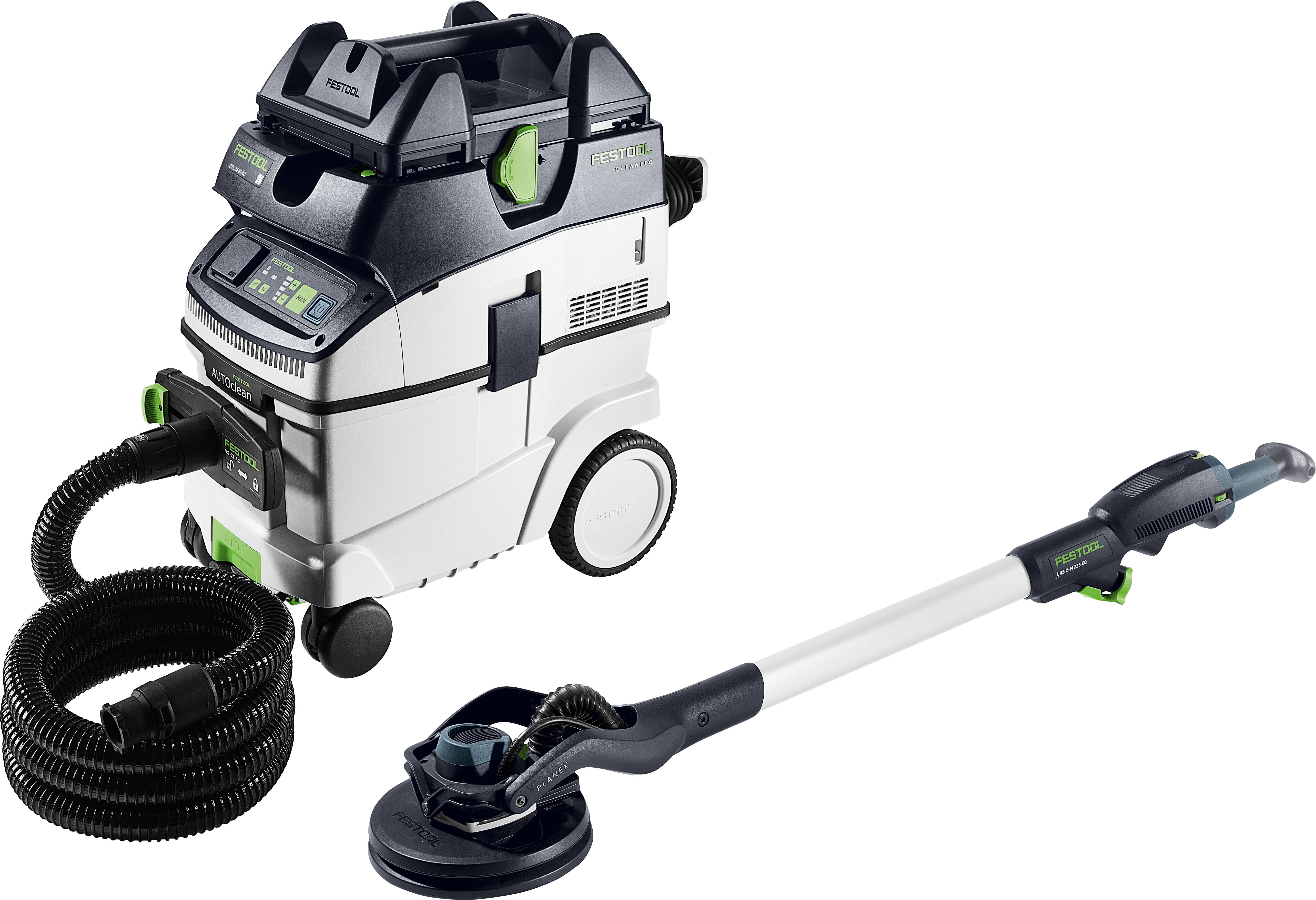 Festool LHS 2-M 225 EQ/CTL 36-Set 578452 Set met stofzuiger en slijper met lange hals-0