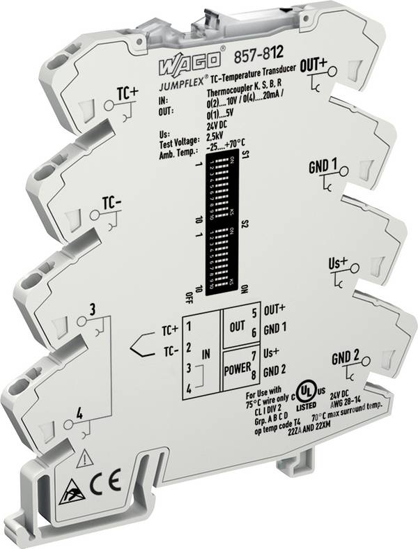 WAGO 857-812 T-TRANSDUCER TC UI WAGO 857-812 857-812