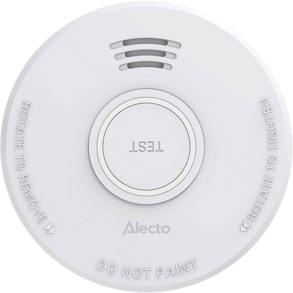 Alecto SD110 2X Rookmelder Set van 2 stuks werkt op batterijen (Ø x h) 101 mm x 36 mm-0