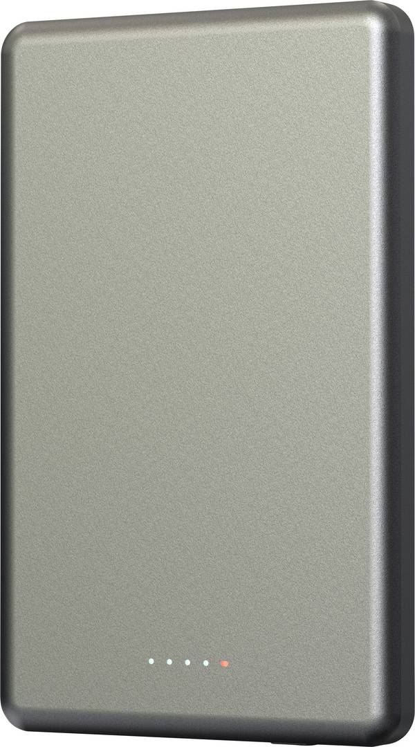 Denver PQCW-5010 Wireless powerbank 5000 mAh Fast Charge LiPo  Zwart Statusweergave