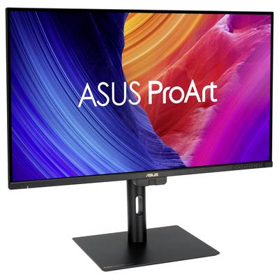 'ASUS ProArt' monitor met levendige kleurafbeelding; ideaal voor professionele ontwerpers die hoge kleurnauwkeurigheid nodig hebben.