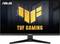 ASUS TUF Gaming monitor toont het logo op het scherm; toont het monitorontwerp en branding.