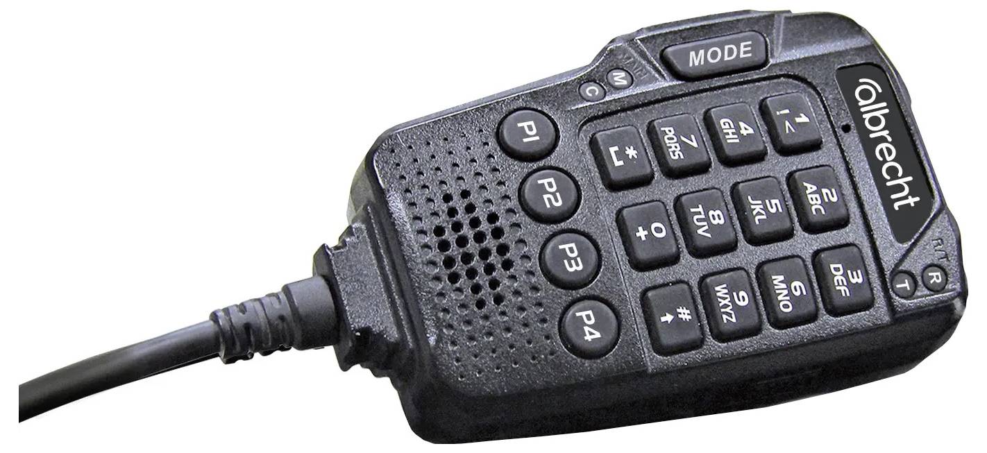 Dasspeld Spraakmicrofoon Albrecht Multifunktionales Mikrofon für AE 5900 Mini SSB-1